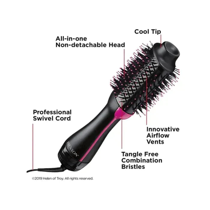 ONE-STEP HAIR DRYER AND VOLUMIZER HOT AIR BRUSH